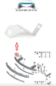 ÖN TAMPON BRAKETİ SOL ( ALÜMİNYUM ) F10 2010-