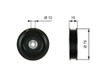 GERGİ RULMANI METAL (KLİMA) NİSSAN NAVARA 05-15 / 11927VC800