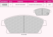 QCB FREN BALATA ON IKAZLI OPEL ASTRA J 1.6i 16 JANT 2009-2016/ MO