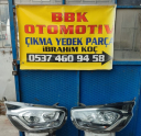 ford custom çıkma sağ-sol far LEDli mercekli