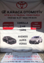 2019-2025 TOYOTA COROLLA ÇIKMA ORJINAL BAGAJ KAPAĞI