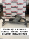 7700843523 RENAULT SCENIC SİLGEÇ MOTORU SİLECEK MEKANİZMASI