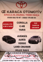 2020-2025 TOYOTA PROACE CITY ÇIKMA ORJINAL ÖN TAMPON TESİSATI