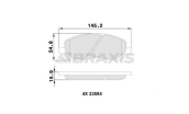 Mitsubishi Lancer / Asx / Outlande Ön Fren Balatası BRAXIS AA0190