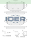 ICER FREN BALATA ON FIAT DOBLO 2022-/ PEUGEOT RIFTER 2019-/ PARTN