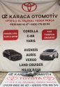2013-2016 TOYOTA COROLLA ÇIKMA ORJİNAL SOL ÖN FAR