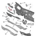 Peugeot 208 göğüs sacı yan traversi sağ 9823061580