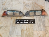 Bmw e39 sağ sol far camı takımı çıkma orjinal sökme