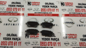 NİSSAN JUKE ARKA FREN BALATA SIFIR F16 2020-2022 44060-00Q3C
