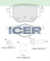 ICER FREN BALATASI ARKA PEUGEOT 208 II - 2008 II 1.2 PureTech - 1