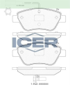 ICER FREN BALATA ON CIFT FISLI FIAT LINEA 1.4 2010-/LINEA 1.6 MJT