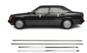 Mercedes 190 dış cam çıtası krom