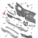 Peugeot 2008 ön havalandırma kollektörü sessizleştirme 9859017680