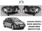 MEGANE 2 2006/2010 MERCEKLI MOTORLU ICI SIYAH FAR ADET FİYAT SIFR