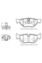 Bmw 1 Seri E87 Arka Fren Balatası Kablosuz Disk 123X43 8X16 2/123