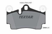 Volkswagen TEXTAR Fren Balatasi Arka 7L0698451B TOUAREG Q7 CAYENN