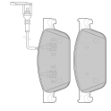 Transporter T5-T6 Ön Fren Balatası 2.0TDI 2005-2010 7E0698151B