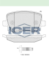 ICER FREN BALATA ARKA GOLF V 1.4 TSI 2003-2009/ CADDY III 2.0 SDI
