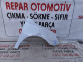 Skoda Fabia sağ ön çamurluk beyaz orjinal çıkma