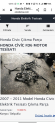 Honda Civic fd6 motor tesisat