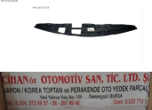 2014-2016 Nissan Qashqai Üst Panjur Bakalit Paneli