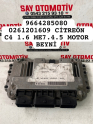 9664285080 0261201609 CİTREÖN C4 1.6 ME7.4.5 MOTOR BEYNİ