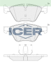 ICER FREN BALATA ON BMW 5 SERISI (E60) 520 D 2003-2010/ 5 SERISI
