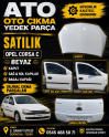 OPEL CORSA C ORJINAL ÇIKMA SAĞ ÖN ARKA KAPI VE TÜM PARÇALAR