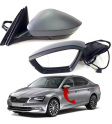 3V1857507 SUPERB 2015 AYNA KOMPLE 6 PİN SOL