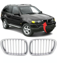 51138250051/52 BMW  X5 E53 KOMPLE KROM 0003 ÖN PANJUR SET