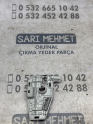 ÇIKMA VW JETTA SOL ARKA STOP DUYU