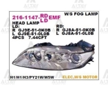 Mazda 6 03-06 Motorlu Sağ Far - DPO-216-1147R-LDEMF