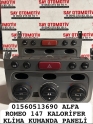 01560513690 ALFA ROMEO 147 KALORİFER KLİMA KUMANDA PANELİ