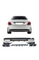 MERCEDES W205 2019- C63 ARKA TAMPON SETİ (GRİ ÇITALI)
