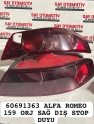 60691363 ALFA ROMEO 159 ORJ SAĞ DIŞ STOP DUYU