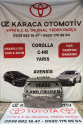 2013-2018 TOYOTA AURİS ÇIKMA ORJİNAL BAGAJ KAPAĞI
