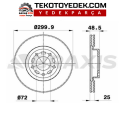 MAZDA 323 03-09 MAZDA 5 05 ÖN DİSK TAKIM / BRAXİS ORJ