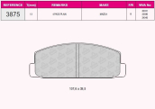 QCB FREN BALATA ARKA TEL DELIKLI MAZDA 323 VI (BJ) 1.4i 16v 1998-