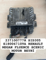 237100777R SID305 S180067109A RENAULT MEGAN FLUENCE MOTOR BEYNİ