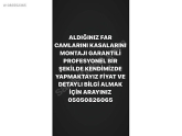 Oto Çıkma Parça / Elektrik / Far Camı / Audi / A4 / Sıfır Parça 