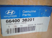 66400 38201 HYUNDAI SONATA MOTOR ÖN KAPUT