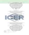 ICER FREN BALATA ON FISLI VW GOLF IV 1.4i 16v 1997-2005/GOLF IV 1