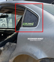 VW PASSAT B5,5 ARKA KELEBEK CAM ÇITASI KROM SOL 3B5853345A 7Z7