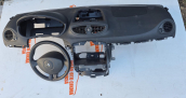 Clio 3 Sürücü airbag direksiyon torpido set. Yolcu airbag beyni