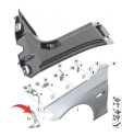 51117207931  F10LCİ ÇAMURLUK BRAKETİ ÖN İÇ SOL