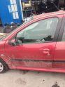 PEUGEOT 206 LİNE 2004 KIRMIZI SOL ÖN KAPI