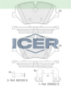ICER FREN BALATA MONTAJ TAKIMI ÖN BMW 2 SERİES 5 SERİES X1 SERİES