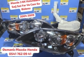 Mazda 3 BK Hatchback  Sağ Sol Far Ve Cam Su Bidonu   2004 2009