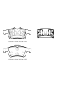 Volvo S40 Arka Fren Balatasi Disk 123X48X15 6 Bramax 20052007
