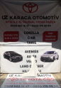 2019-2025 TOYOTA COROLLA ÇIKMA ORJINAL SOL ÖN ÇAMURLUK